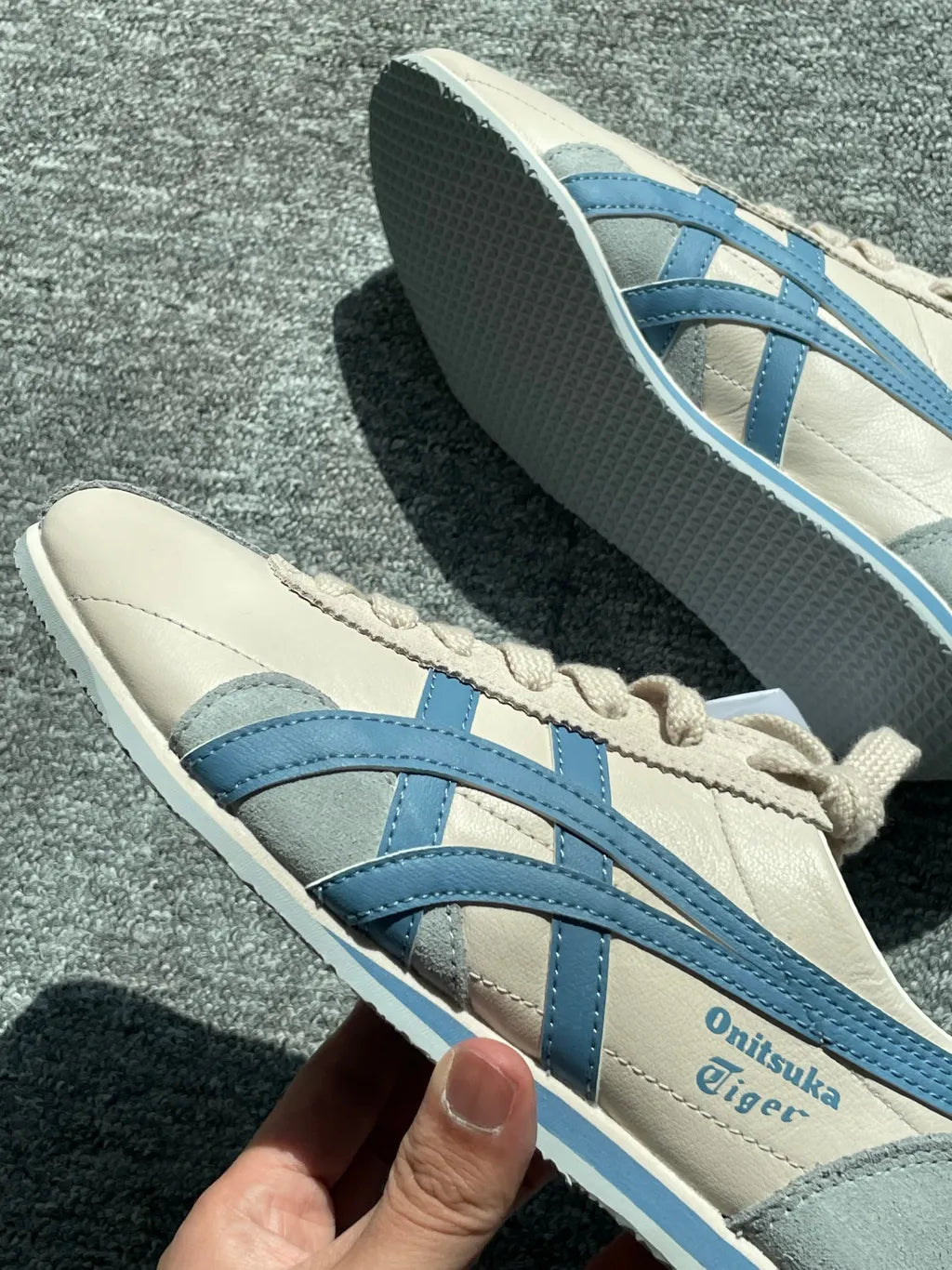 Onitsuka Tiger Runspark Cream Light Blue Unisex 1183B480-250