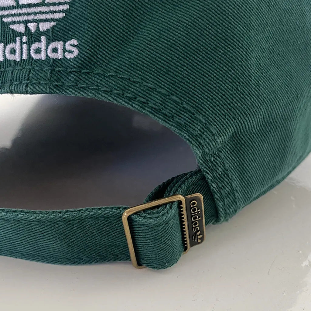 Adidas Unisex Original Relax Fit Trefoil Deep Green Ball Cap Baseball Cap