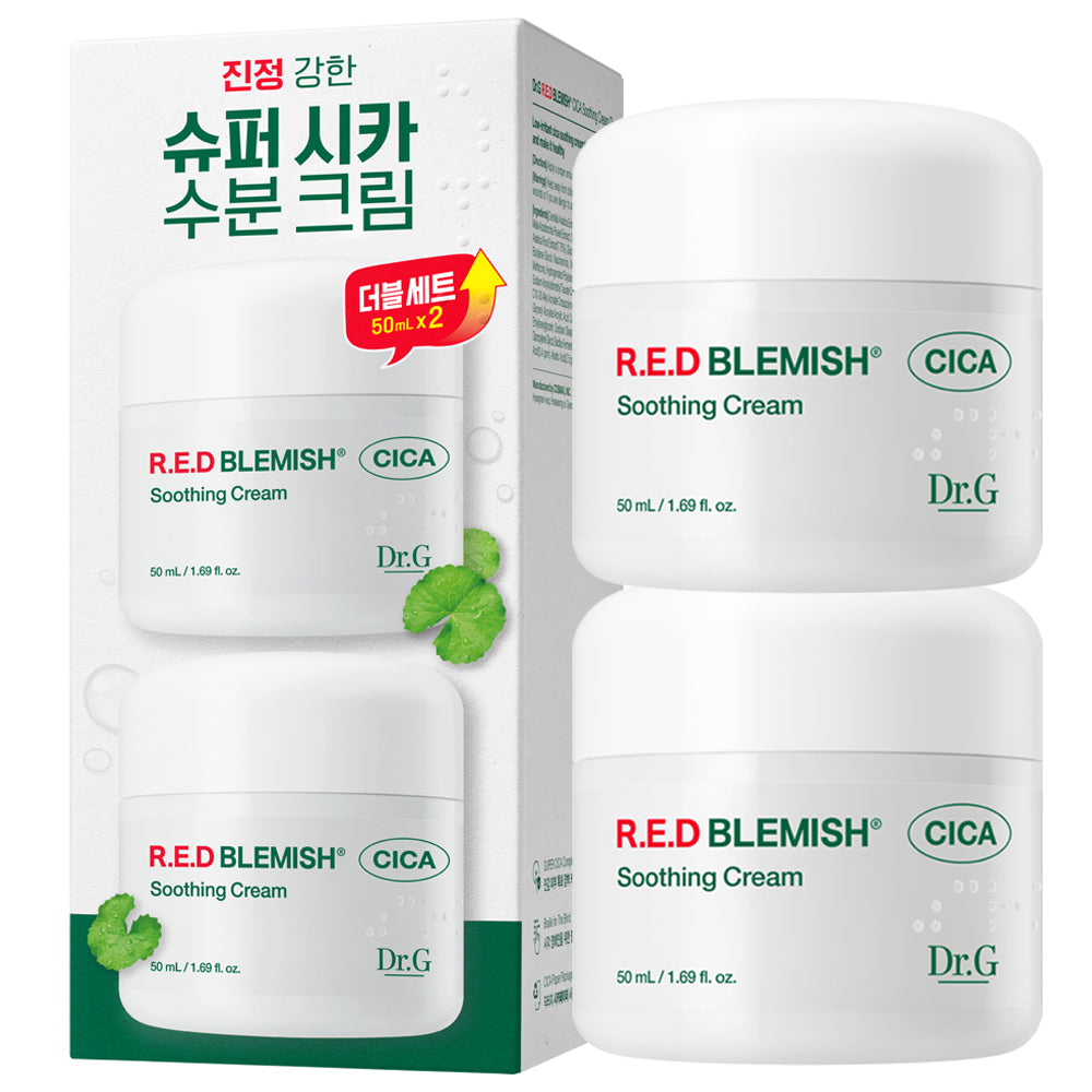 Dr.G Red Blemish Cica Soothing Cream Duo Set, 50ml, 2 pcs