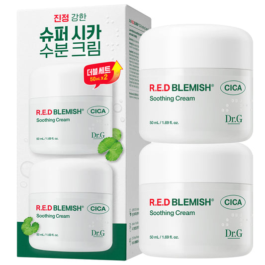 Dr.G Red Blemish Cica Soothing Cream Duo Set, 50ml, 2 pcs