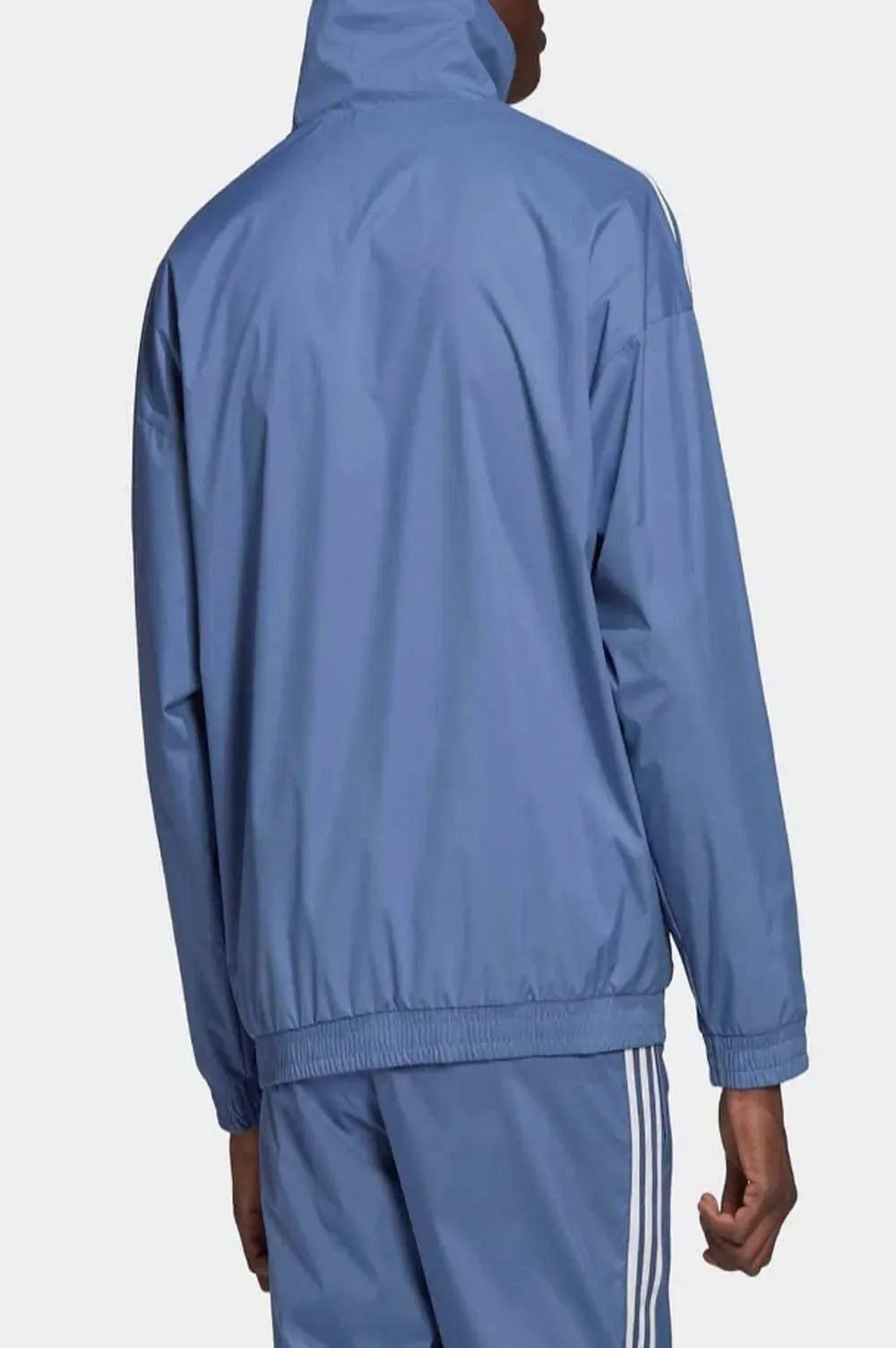 Adidas 3D Trefoil 3 Stripe Windbreaker Track Top Jersey Jacket Blue GN3536