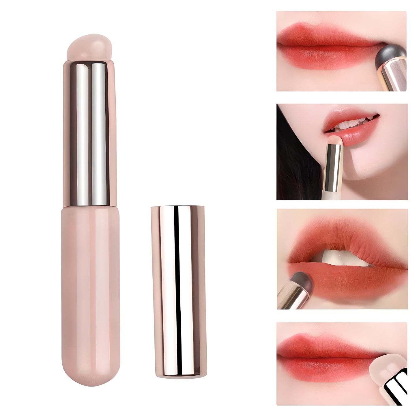 Luna Viewring Makeup Silicone Lip Brush, Nude, 1pc