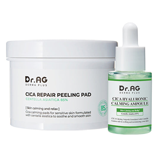 Dr. Ag Cica Repair Peeling Pads 60p + Cica Ampoule 30ml, 1 Set