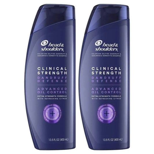 Head & Shoulders Clinical Strength Dandruff/Oil Control Shampoo for Oily and Seborrheic Scalp 400ml