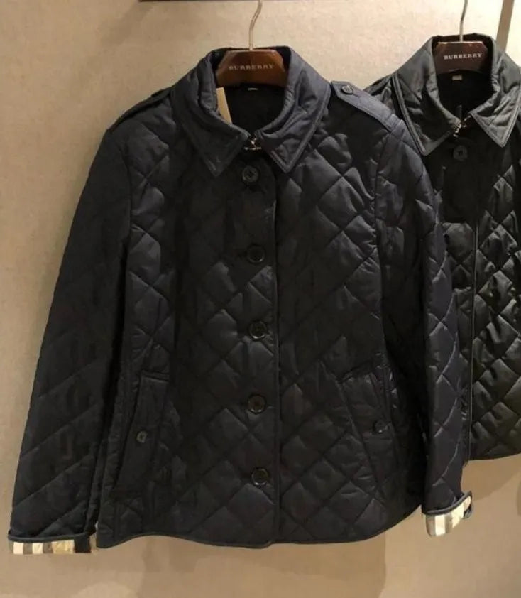 [Customs & VAT Included, Free Shipping] Burberry Frankby Quilted Jacket Navy