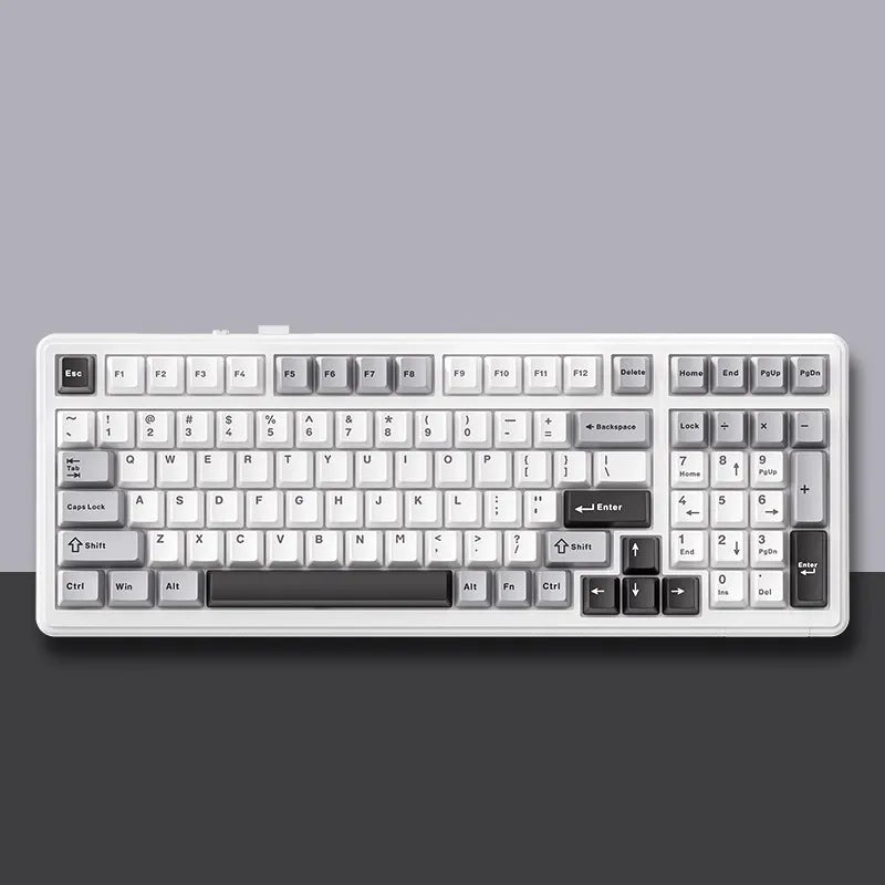 AULA F99 Tarantula Gray Axis V3 Yellow Axis Wireless Bluetooth Mechanical Keyboard Hot Swap Gasket RGB 99 Keys