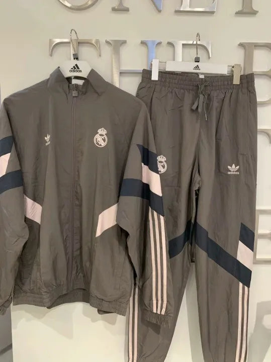 Adidas Real Madrid 24/25 Lifestyler Anthem Track Top Windbreaker Jacket JI9479