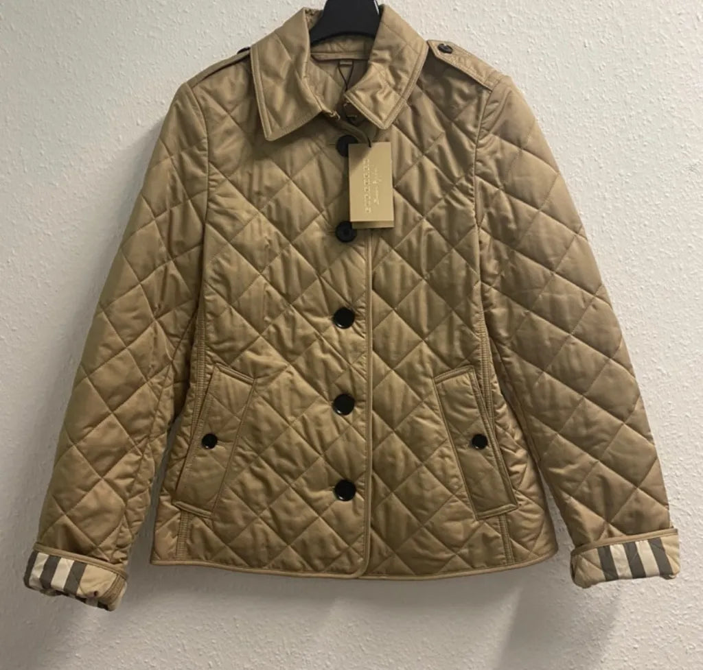 [Customs & VAT Included, Free Shipping] Burberry Frankby Quilted Jacket Canvas Beige