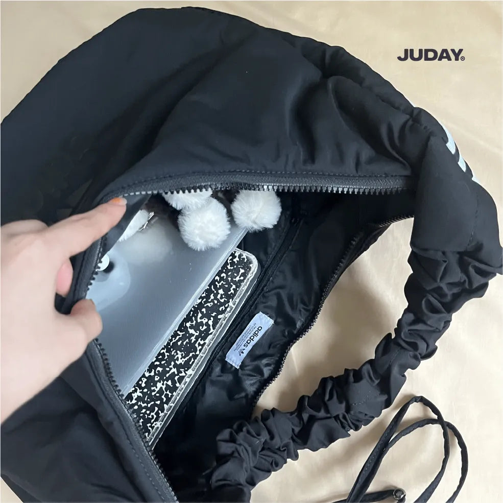 Adidas Tote Shoulder Shirring Bag Big