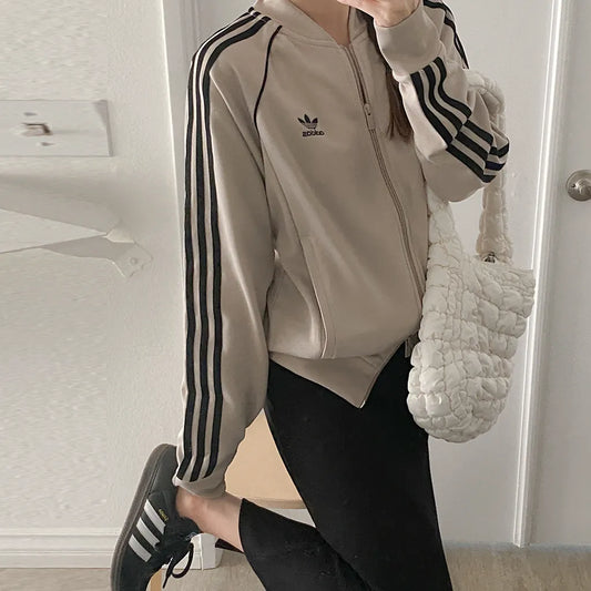 Adidas Unisex Original Superstar Beige SST Jersey Track Jacket