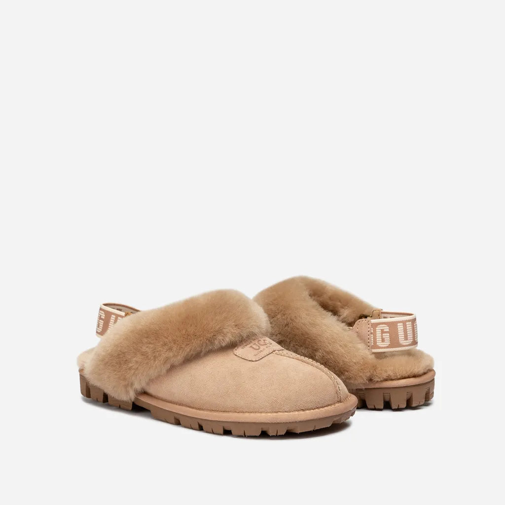 [Free Shipping] Australian OZWear Cozy Wide Fit Detachable Strap 2-Way UGG Slippers - OZWEAR UGG OB114AU