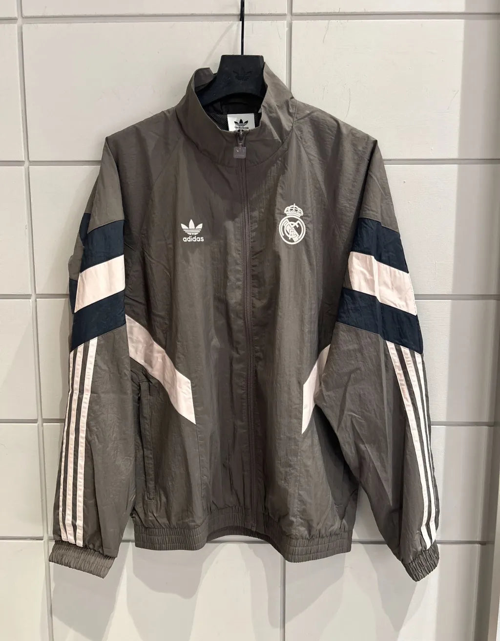 Adidas Real Madrid 24/25 Lifestyler Anthem Track Top Windbreaker Jacket JI9479