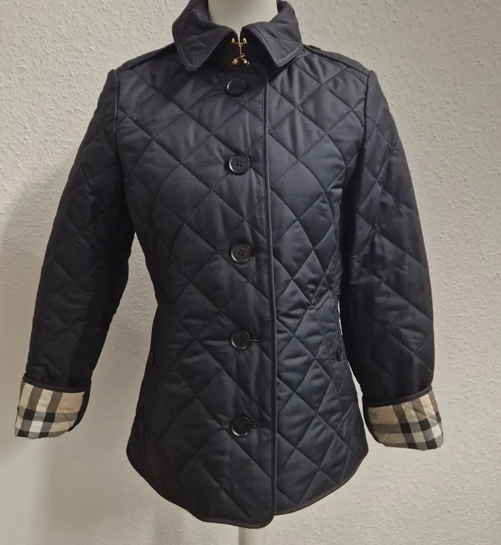 [Customs & VAT Included, Free Shipping] Burberry Frankby Quilted Jacket Navy