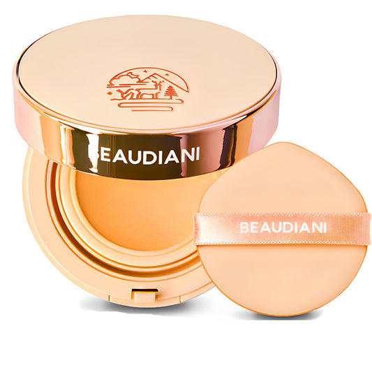 BEAUDIANI Flight Attendant Pact (High Coverage, Pore Minimizing, Radiant Solid Cushion Foundation, Transfer-Resistant Mesh Cushion, 12g)