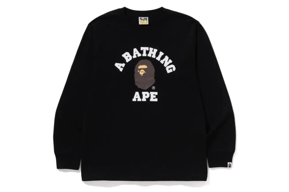 BAPE College Long Sleeve T-Shirt 8 Colors 1K80111014