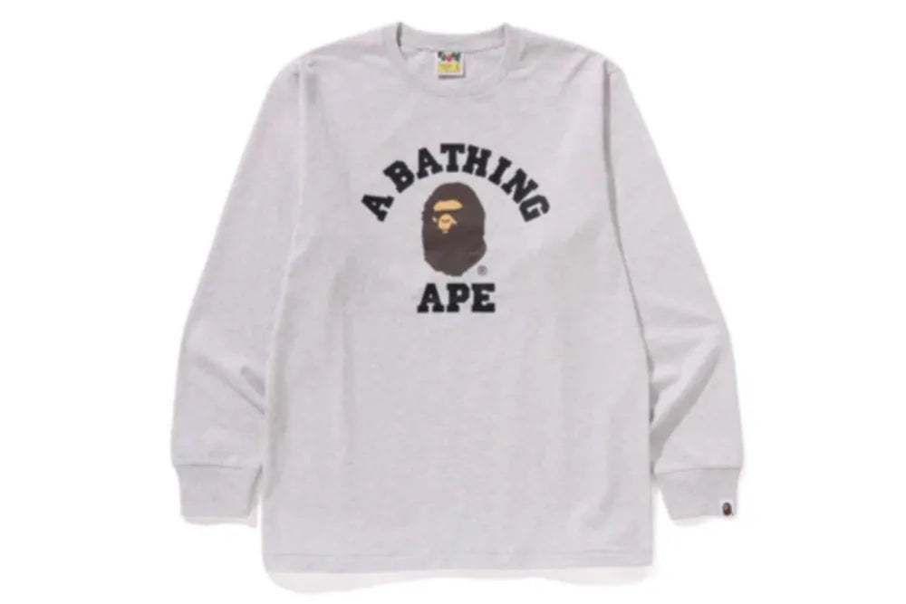 BAPE College Long Sleeve T-Shirt 8 Colors 1K80111014