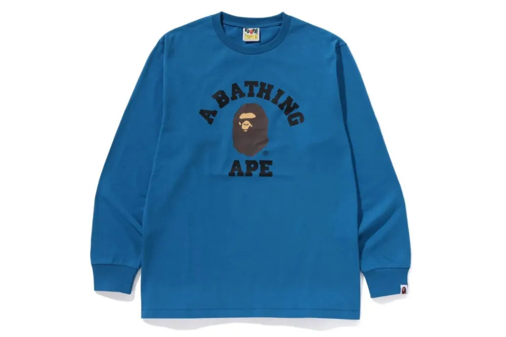 BAPE College Long Sleeve T-Shirt 8 Colors 1K80111014