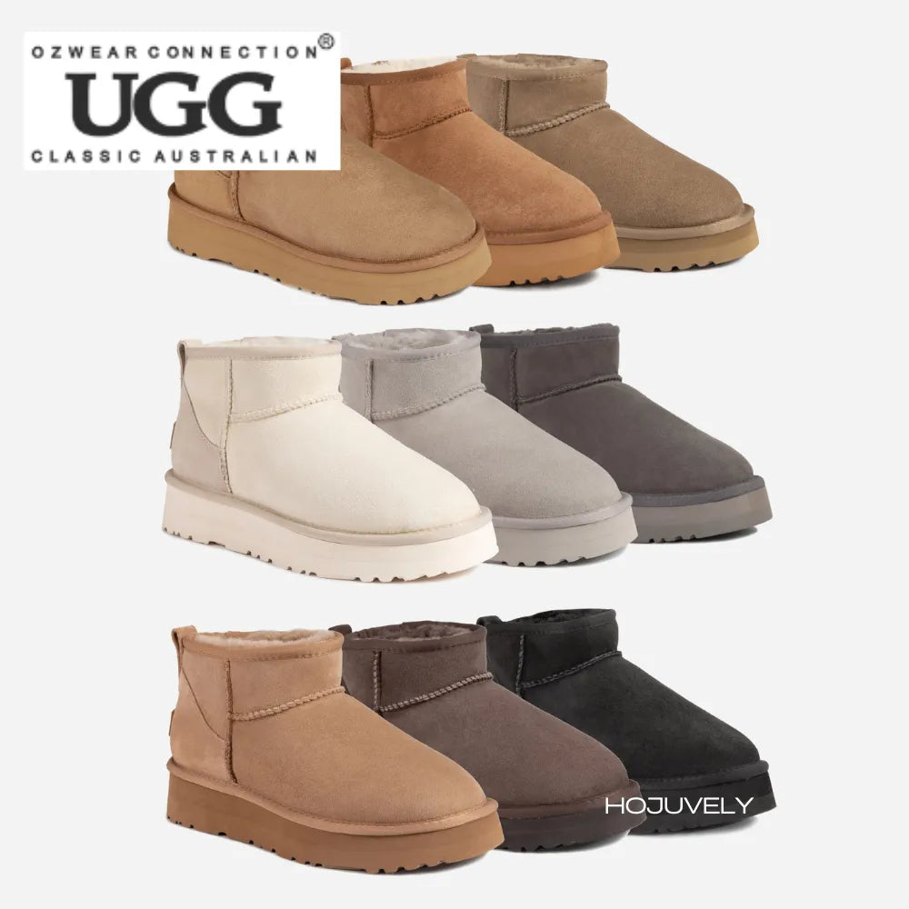 Australian OZWEAR Classic Platform (4cm) Ultra Mini UGG Boots OB658P