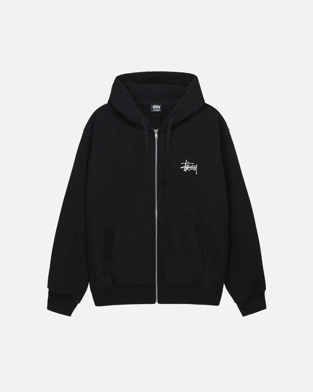 Stussy basic logo hood zip-up unisex