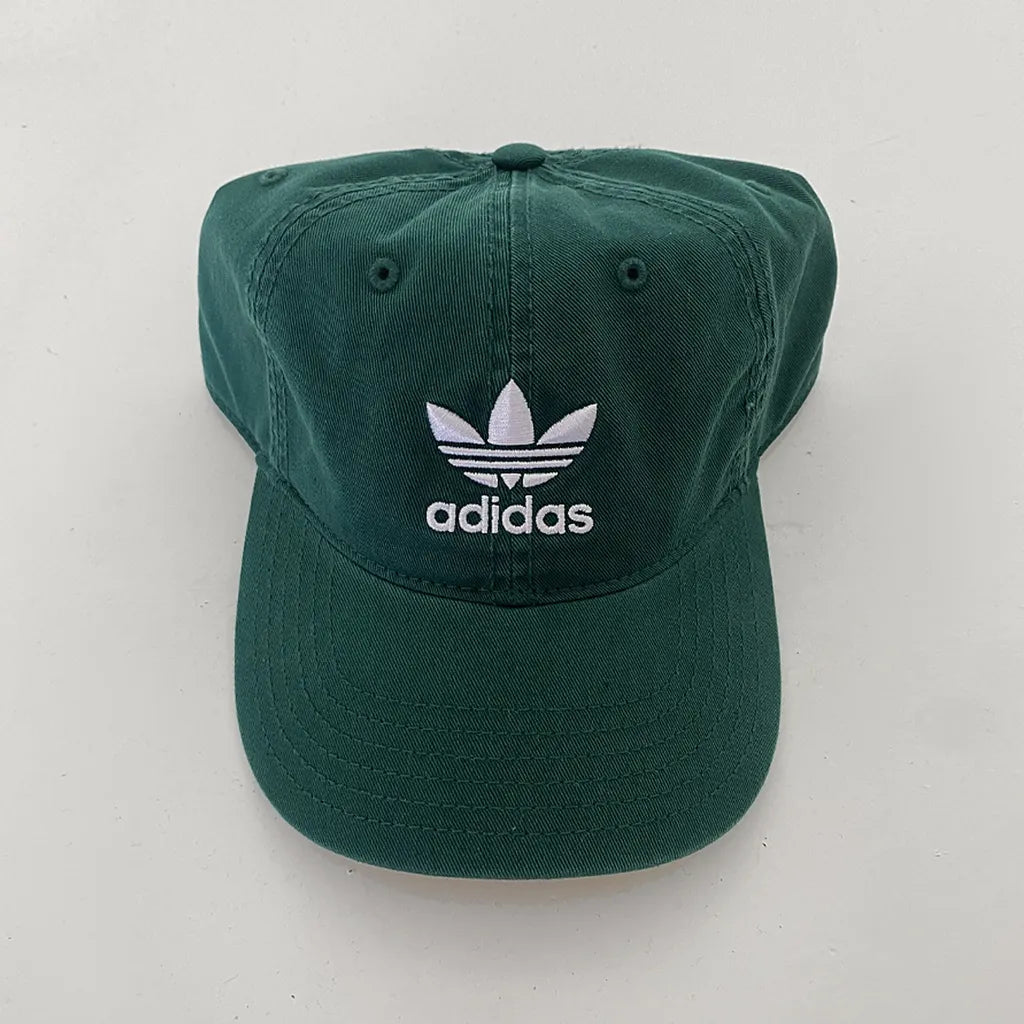 Adidas Unisex Original Relax Fit Trefoil Deep Green Ball Cap Baseball Cap