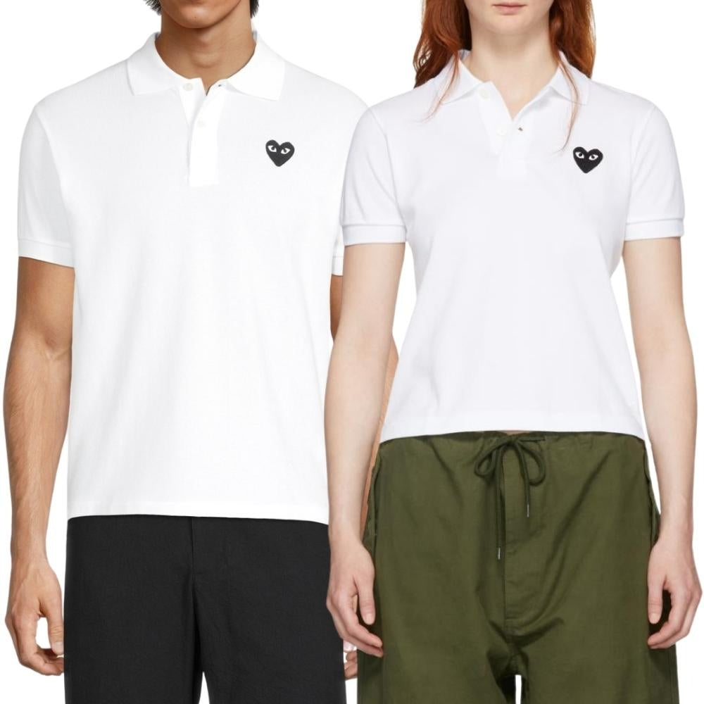 Comme des Garçons Polo Short Sleeve T-Shirt White Unisex (Direct Shipping from Japan)